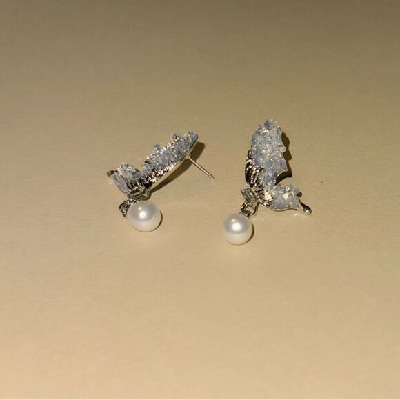 Butterfly earrings N896 - Picture 3 of 4